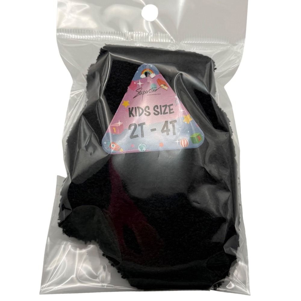 Superstar Accessories Black Kids Size‎ 2T 4T Plush Mittens